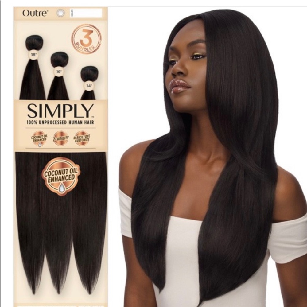 Outer Simple 100% Human Hair Bundles